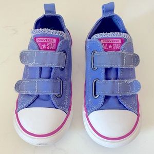 Converse Allstar Girls Velcro Purple & Pink